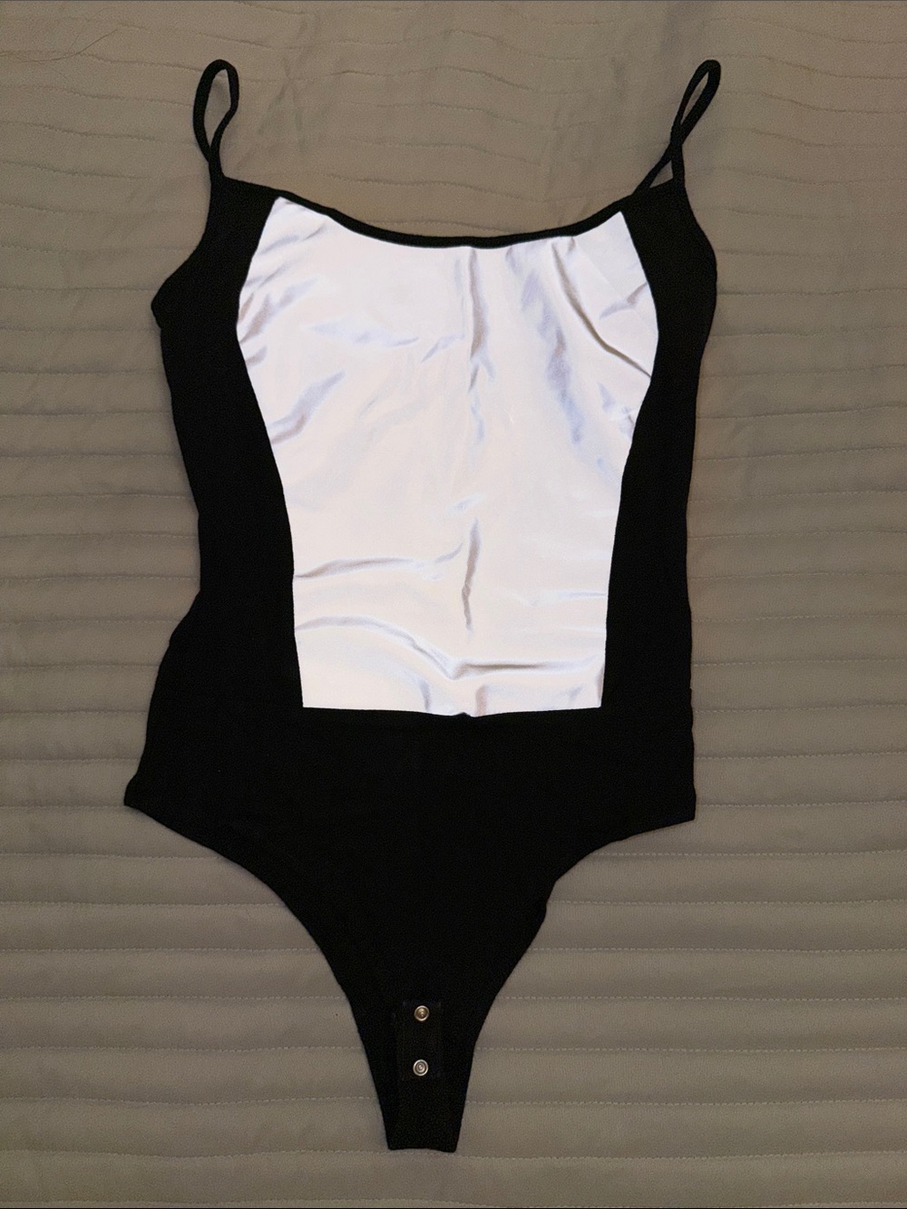 Black and White One-Piece Bodysuit